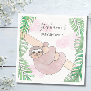 Lekande långsam babystölder pappersservett