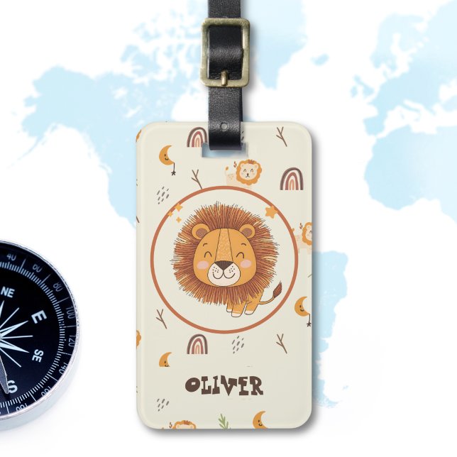 Lekande Lejon, grym,  Bagagebricka (Skapare uppladdad)