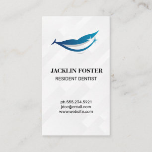 Lekande Logotyp Dental Visitkort