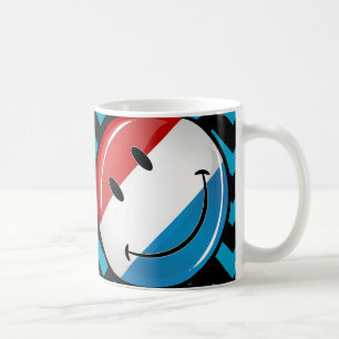 Lekande luxemburgsk Flagga Kaffemugg