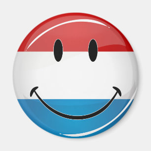 Lekande luxemburgsk Flagga Magnet