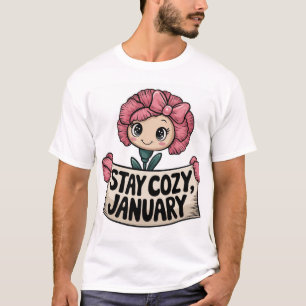 Lekande nejlika med hjärtbesvär t shirt