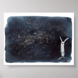 Lekande, roliga vattenfärger ger abstrakt design poster