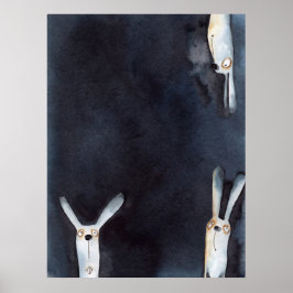 Lekande, roliga vattenfärger ger abstrakt design poster