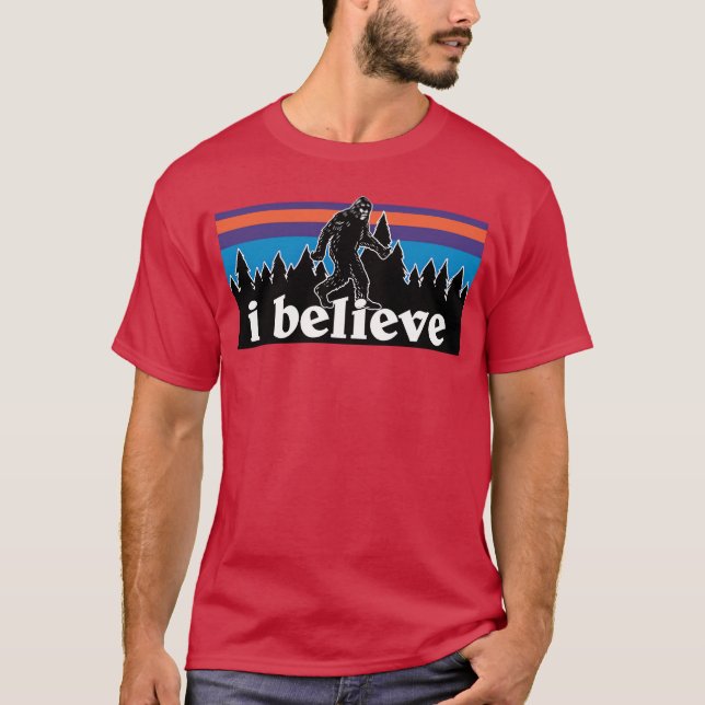 Lekande Sasquatch Måne roligt T Shirt (Framsida)