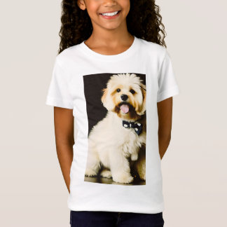 Lekande shaggy puppy t shirt