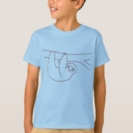 Lekande Sloth Hanging från Träd Tee