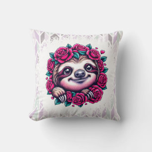 Lekande Sloth, omgiven av Ro Kudde