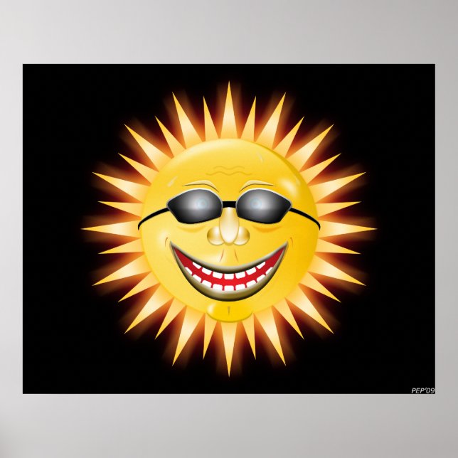 Lekande solshine poster (Framsidan)