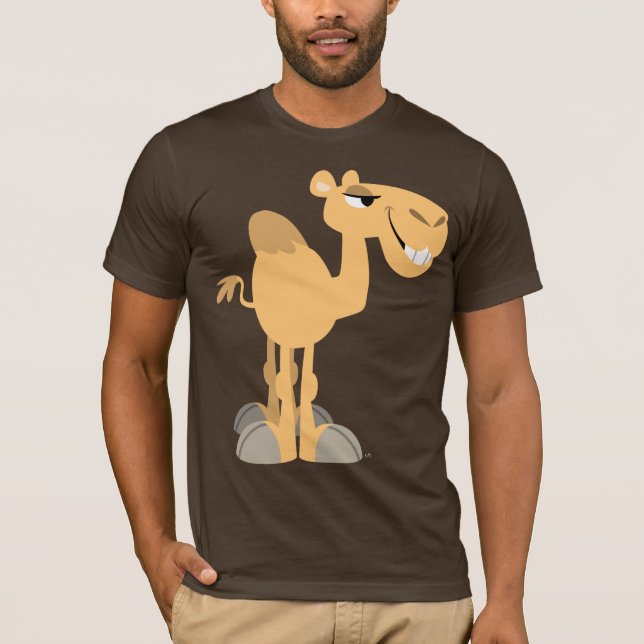 Lekande Tecknad Camel T-Shirt (Framsida)