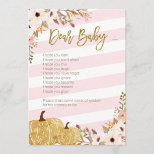 Lekar för baby för rosa guld- pumpababy shower inbjudningar
