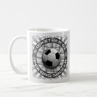 Lekar hellre fotboll kaffemugg