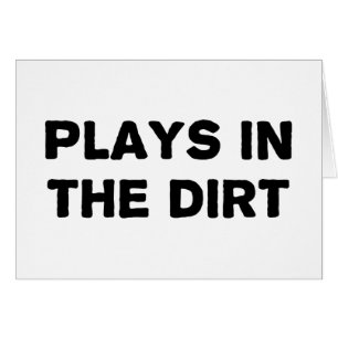 Lekar i smutsen hälsningskort