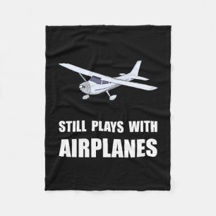 Lekar med flygplan fleecefilt