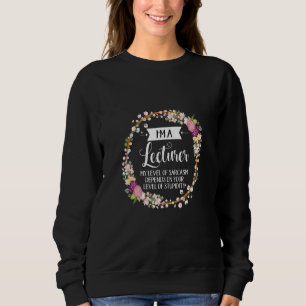 Lekare Blommigt för Sarcasm för kvinnor T Shirt