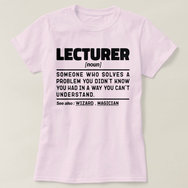 Lekare utan offentliga högtalare Lärardiskar Leksa T Shirt (Design framsida)