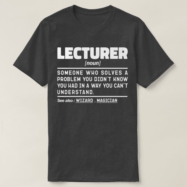 Lekare utan offentliga högtalare Lärardiskar Leksa T Shirt (Design framsida)