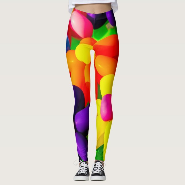 Lekballongsblommor Leggings (Framsida)
