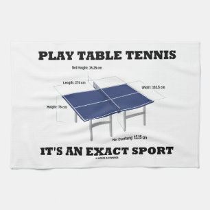 Lekbordtennis är det en avkrävasport (humorn) kökshandduk