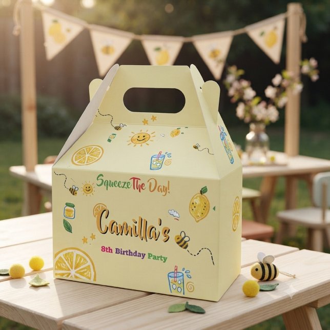 Lekdag Lemon Tema för Barn  Presentaskar (Skapare uppladdad)