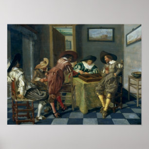 Leken av Backgammon Poster