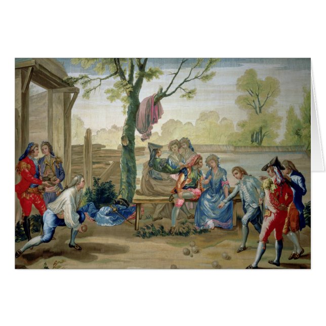 Leken av bunkar hälsningskort (Framsidan Horizontal)