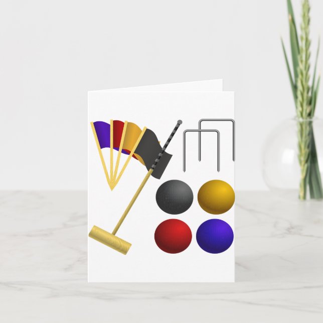 Leken av Croquet noterar kort (Framsida)