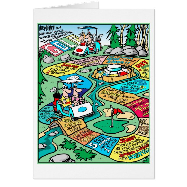 Leken av Golf Hälsningskort (Framsidan)