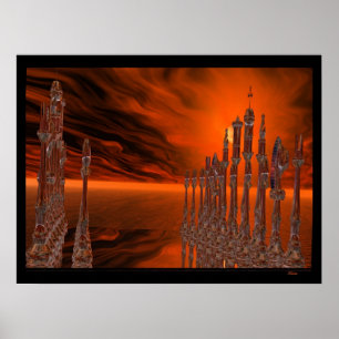 Leken av schacket poster