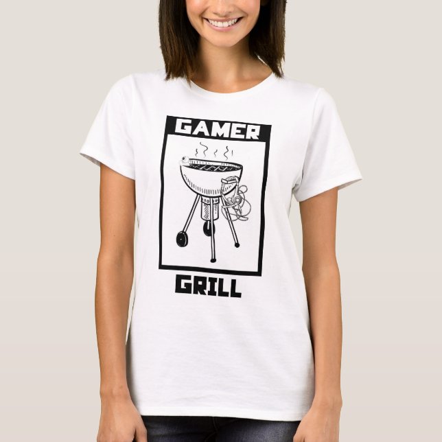 Leken grillar T-tröja - Gamermode Tee (Framsida)