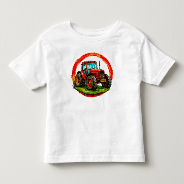 Lekens traktor för barn t shirt (Framsida)