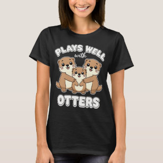 Leker Bra Med Utter Utterfamilj Söt T Shirt