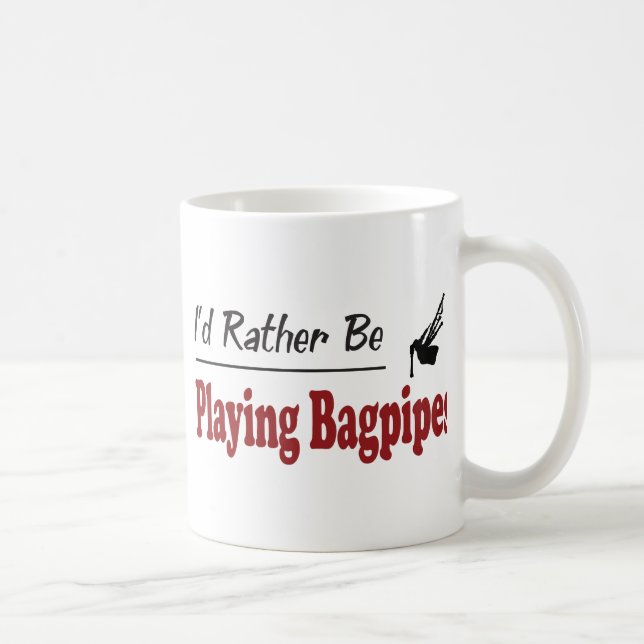 Leker ganska säckpipa kaffemugg (Höger)