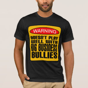 Leker inte väl med stora affäreröversittare tee shirt