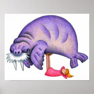 Leker med valrossar. poster