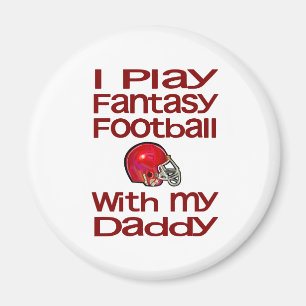 Lekfantasifotboll med pappa magnet