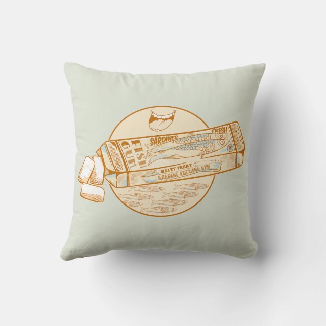 Lekfisk av smidda tuggummi kudde (Baksida)