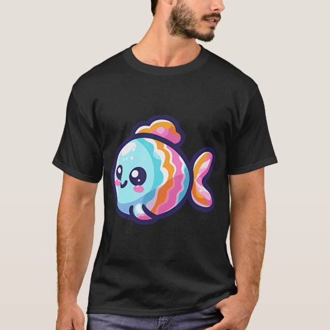 Lekfisk tecknad film t shirt (Framsida)