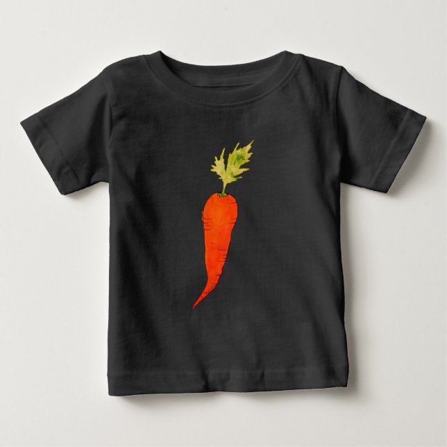 Lekfull akvarell morot t shirt (Framsida)