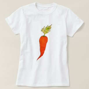 Lekfull akvarell morot t shirt