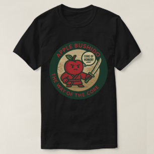 Lekfull Apple Samurai Disciplin T Shirt