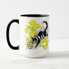 Lekfull Åskkattmugg - Perfekt för fotbollsälskare Mugg