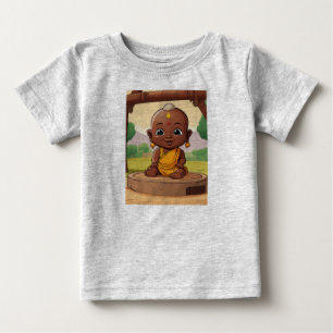 Lekfull Baby Buddha – Afrikansk Tecknad Film för S T Shirt