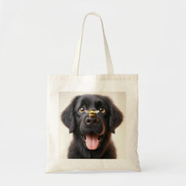 Lekfull bild av hund Totebag Tygkasse