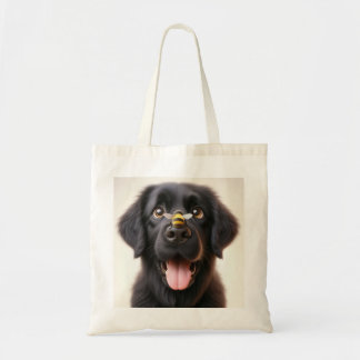 Lekfull bild av hund Totebag Tygkasse