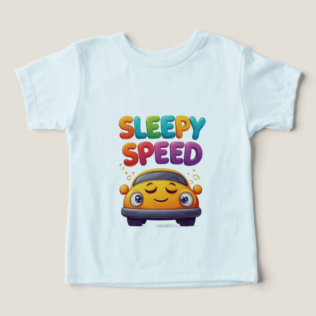 Lekfull bilutflykt för barn i färgglada kul 🚗 t shirt (Design Framsida)