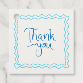 Lekfull Blå Handskriven Tacksamhet Gåvor Etiketter