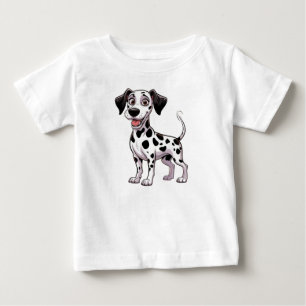 Lekfull dalmatiner-valp t shirt