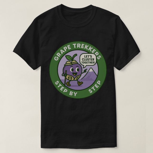 Lekfull druvstigsvänskap t shirt (Design framsida)