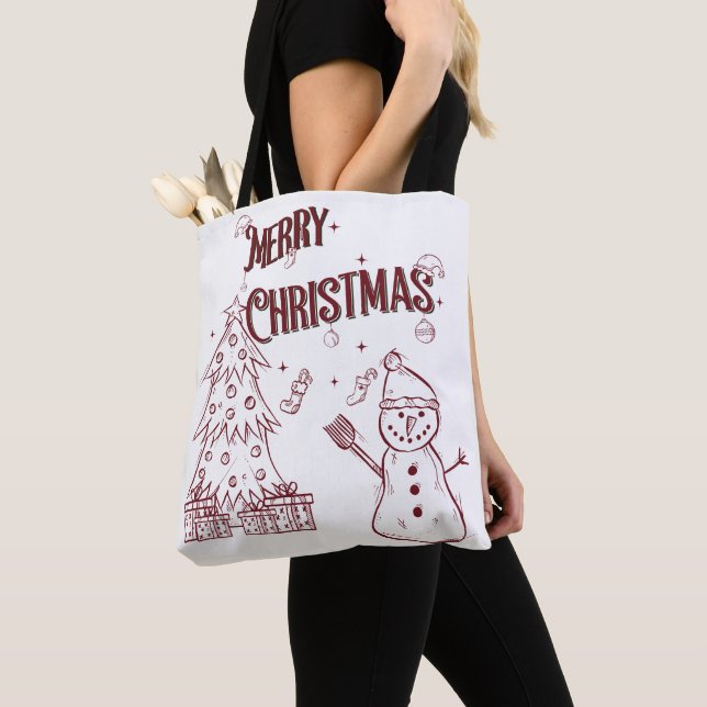 Lekfull God Jul Tygkasse (Närbild)